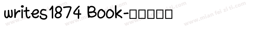 writes1874 Book字体转换